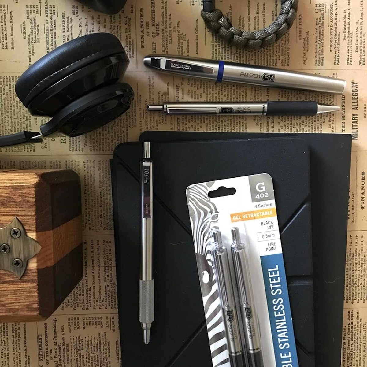 Amazon.com: Zebra Pen Juego de escritura de acero inoxidable
